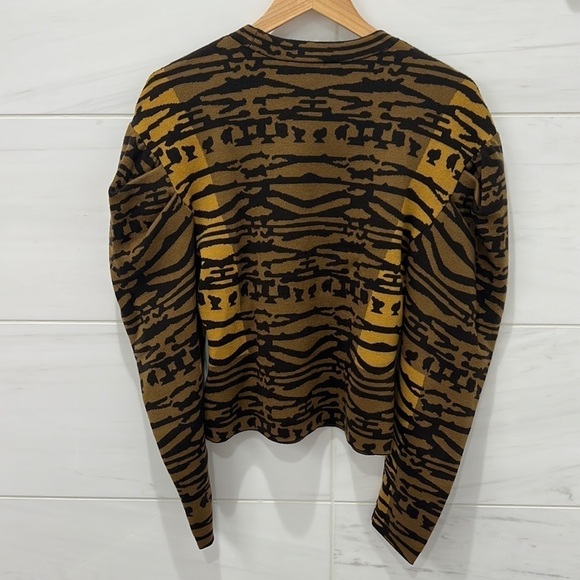 Ulla Johnson | NWT Livia Jacquard Wool Sweater in Desert Jasper - Size Large - Picture 5 of 6